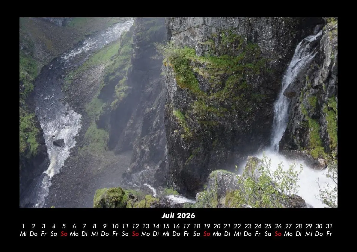 Bild: 9783695407804 | Wasserfälle 2026 Fotokalender DIN A3 | Tobias Becker | Kalender | 2026