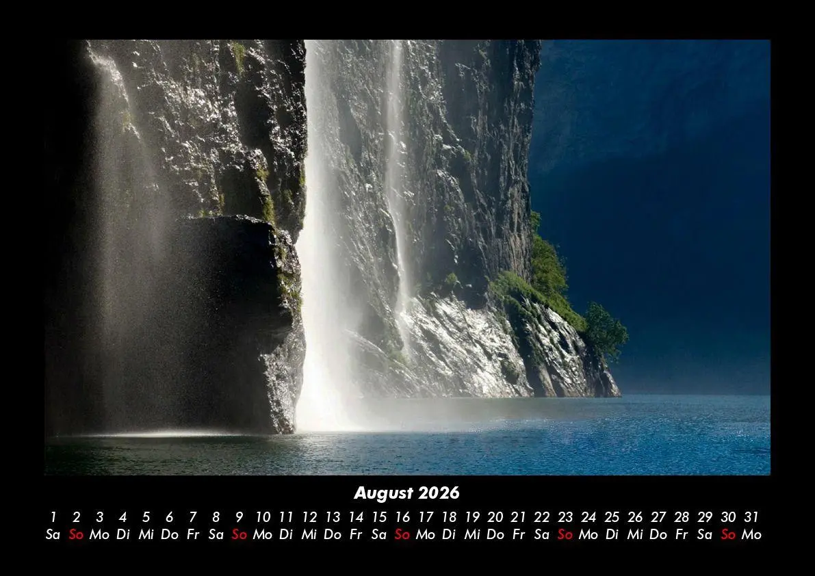 Bild: 9783695407804 | Wasserfälle 2026 Fotokalender DIN A3 | Tobias Becker | Kalender | 2026