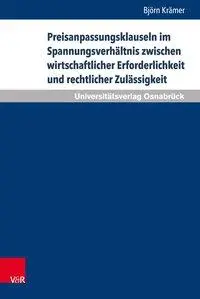 Cover: 9783847107804 | Preisanpassungsklauseln im Spannungsverhältnis zwischen...