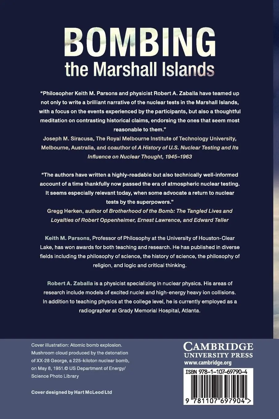 Rückseite: 9781107697904 | Bombing the Marshall Islands | Keith M. Parsons (u. a.) | Taschenbuch