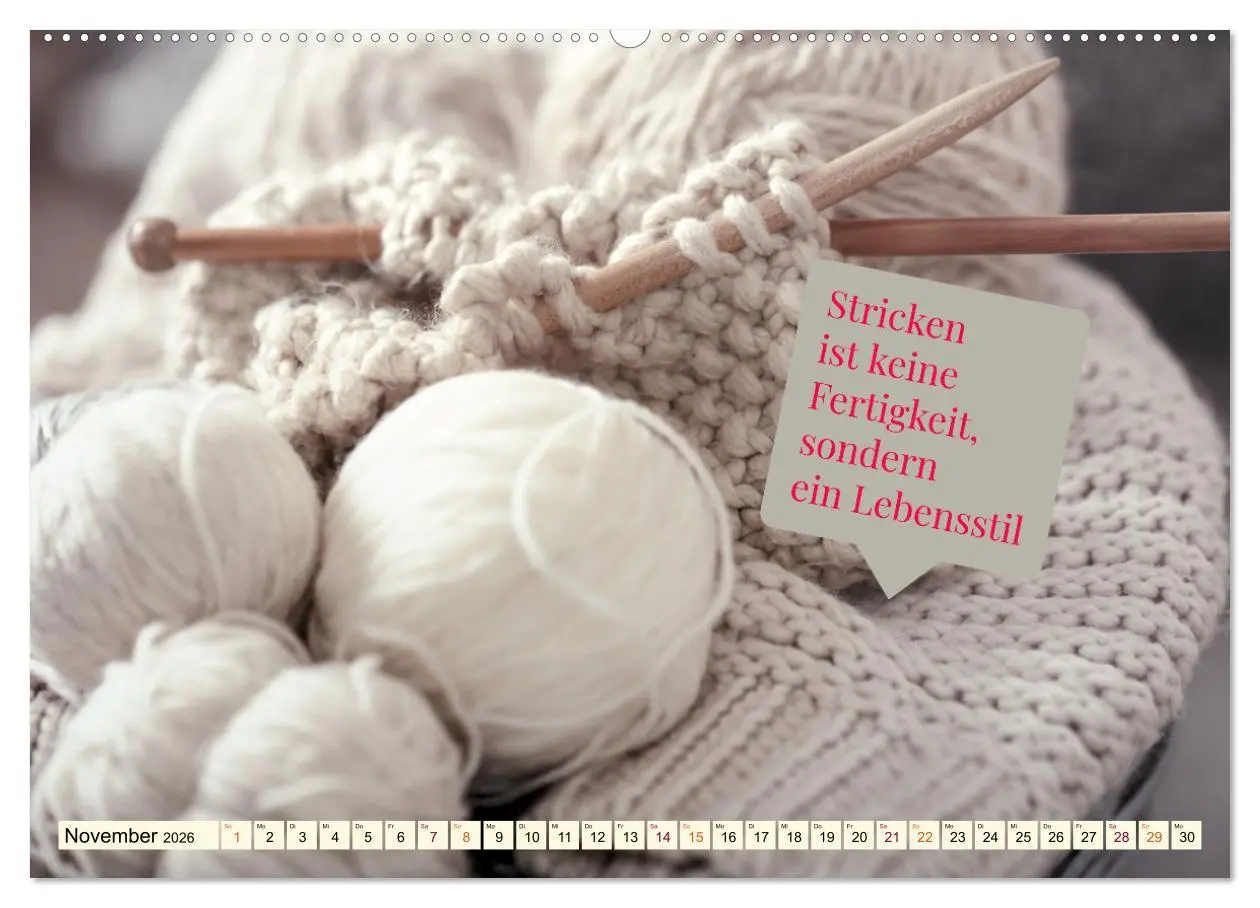 Bild: 9783457417904 | WOLLE Stricken ist eine Passion (hochwertiger Premium Wandkalender...