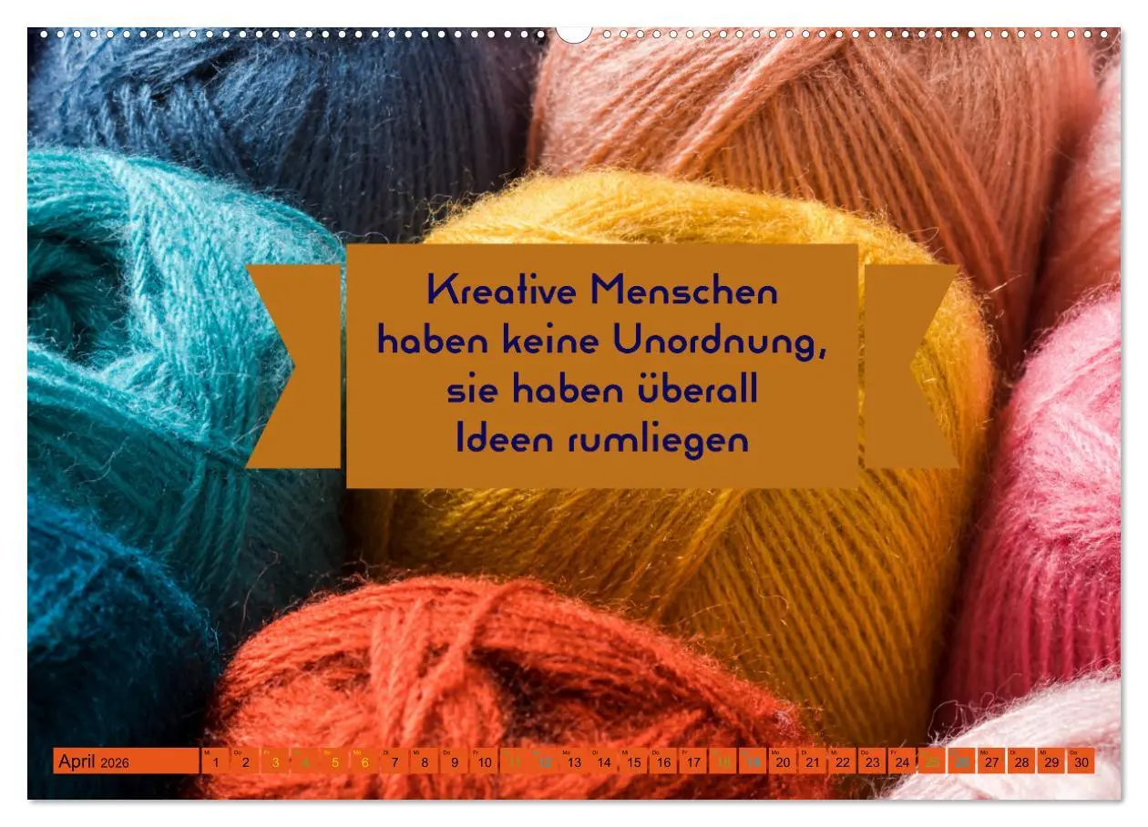 Bild: 9783457417904 | WOLLE Stricken ist eine Passion (hochwertiger Premium Wandkalender...