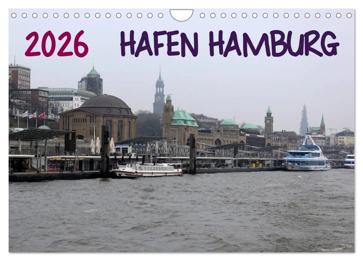Cover: 9783457967904 | Hafen Hamburg 2026 (Wandkalender 2026 DIN A4 quer), CALVENDO...