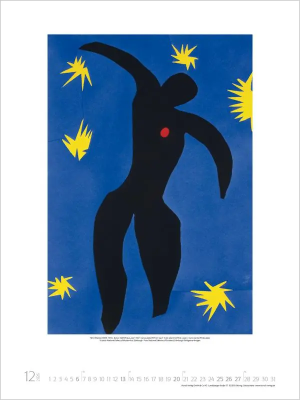 Bild: 9783731887904 | Matisse 2026 | Verlag Korsch | Kalender | 14 S. | Deutsch | 2026