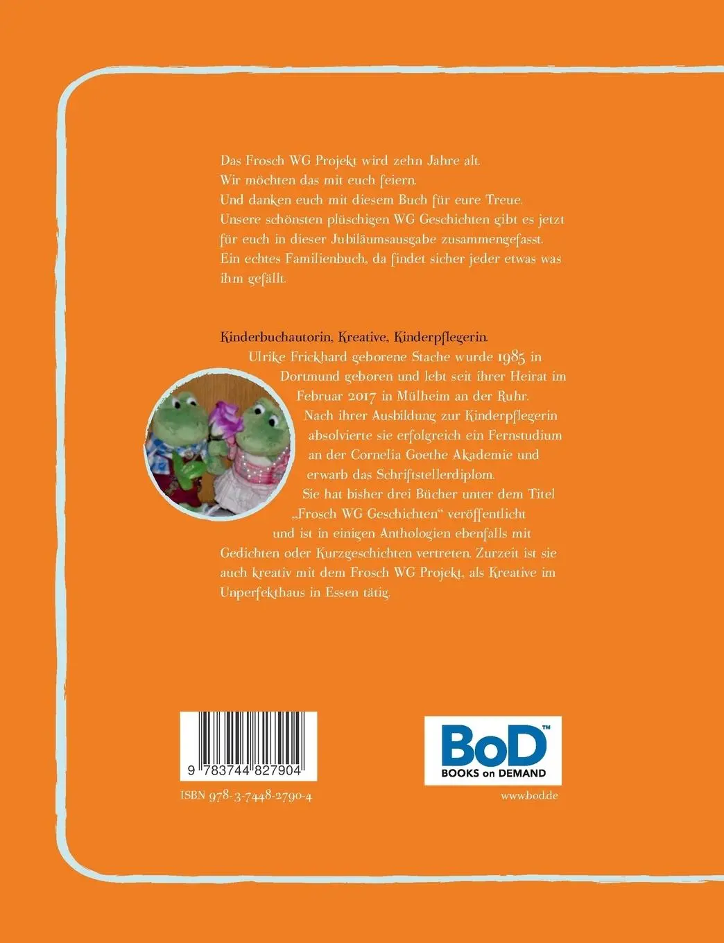 Rückseite: 9783744827904 | Frosch-WG-Geschichten | Sammelband | Ulrike Frickhard | Taschenbuch