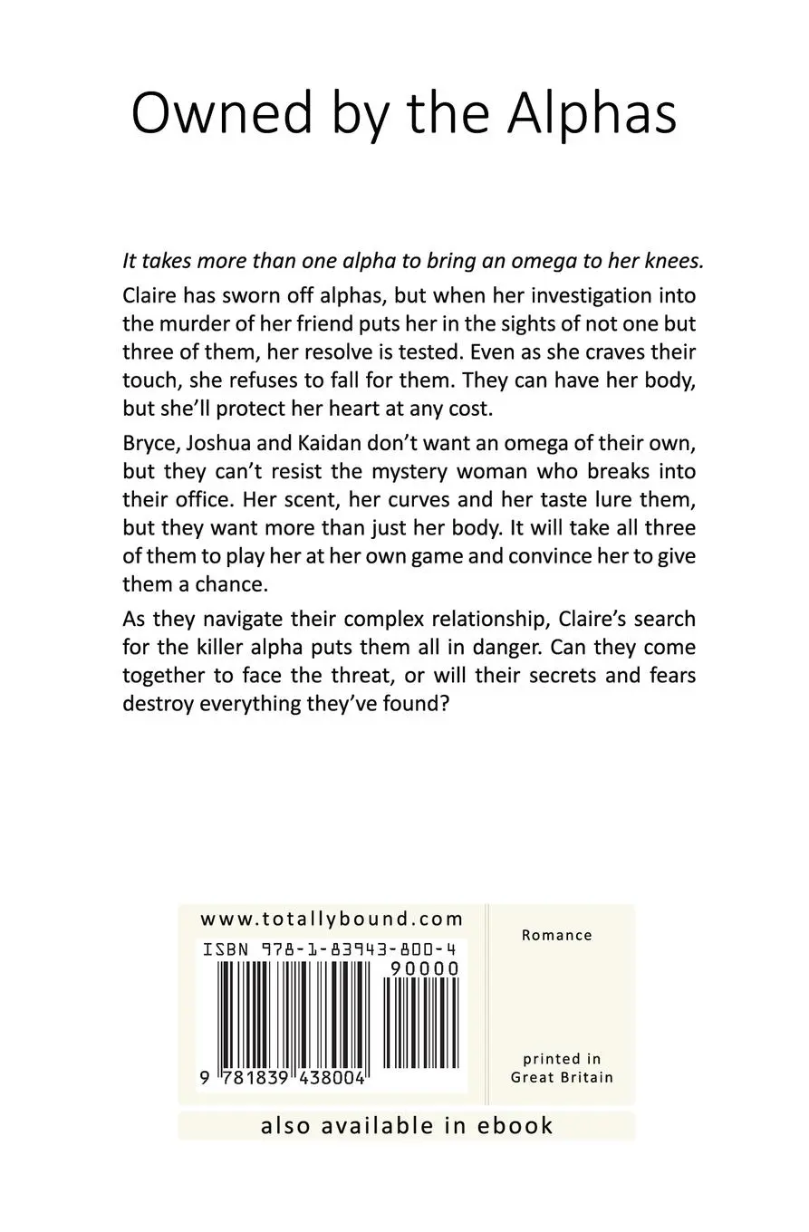 Rückseite: 9781839438004 | Owned by the Alphas | Jayce Carter | Taschenbuch | Englisch | 2019