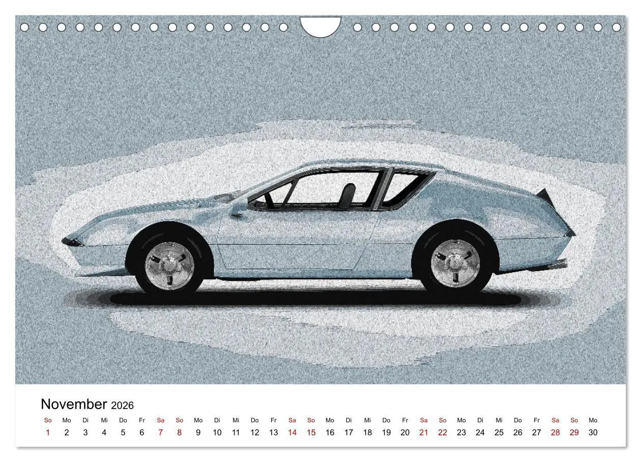 Bild: 9783457308004 | Car Art Edition Sportwagenlegenden (Wandkalender 2026 DIN A4 quer),...