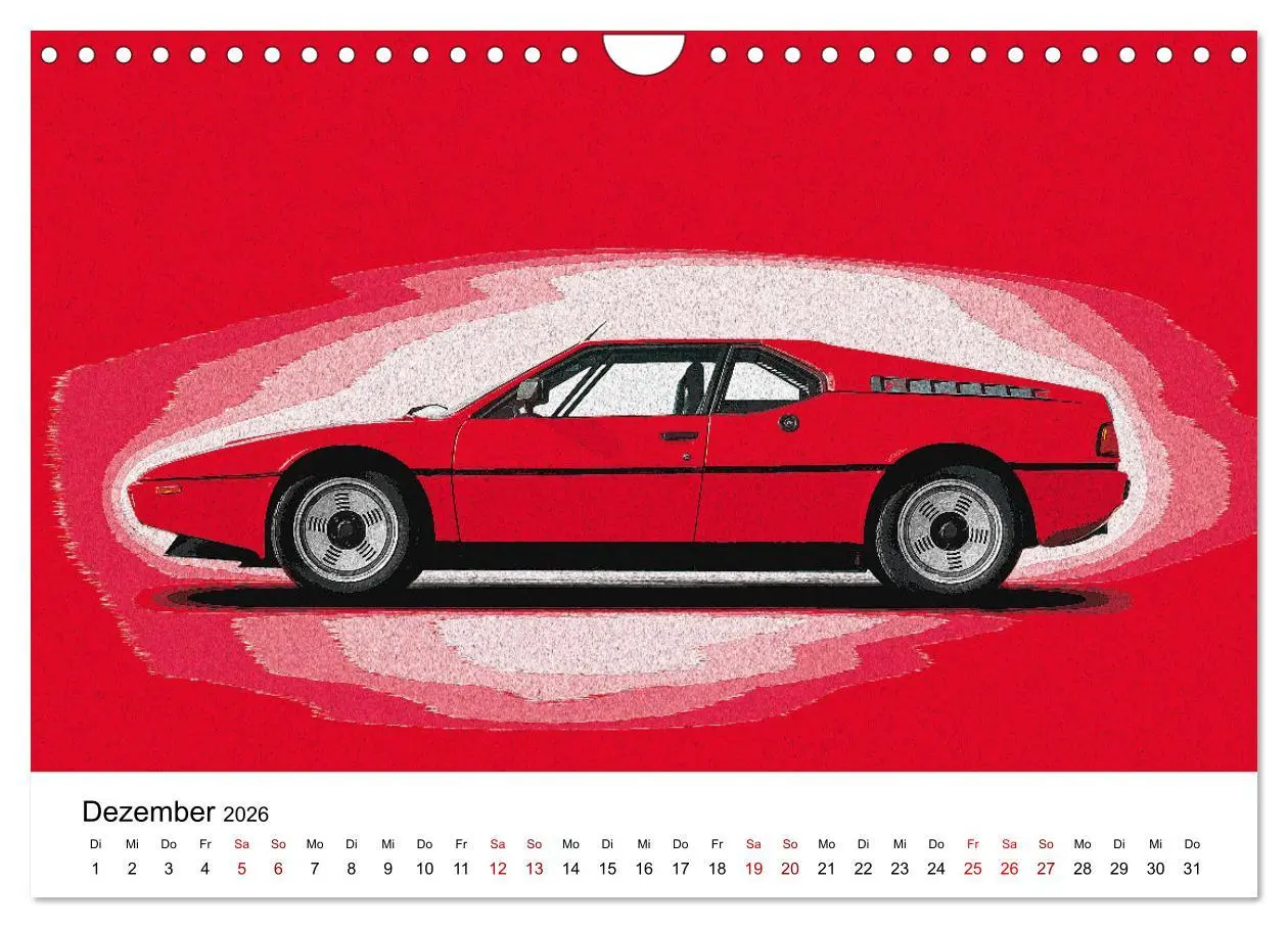 Bild: 9783457308004 | Car Art Edition Sportwagenlegenden (Wandkalender 2026 DIN A4 quer),...
