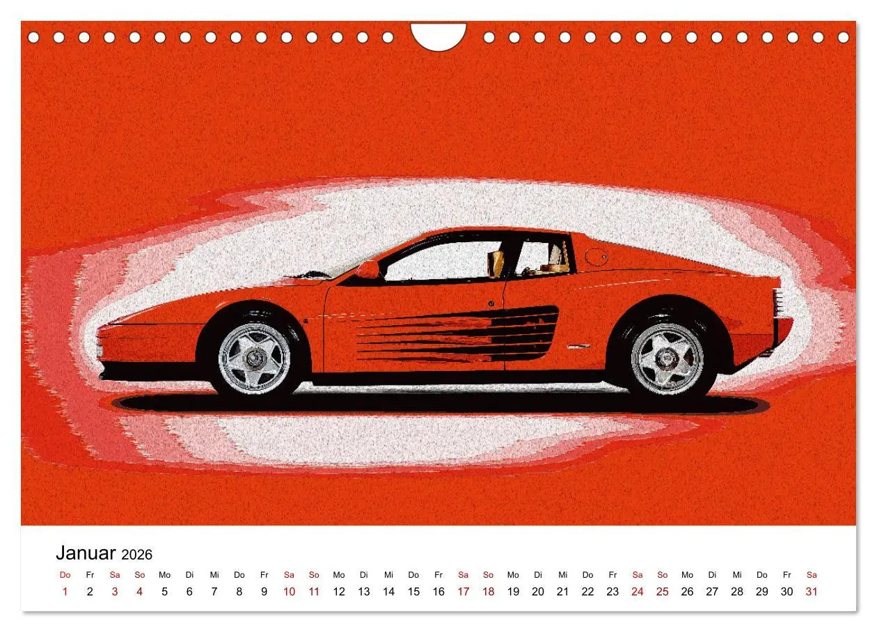 Bild: 9783457308004 | Car Art Edition Sportwagenlegenden (Wandkalender 2026 DIN A4 quer),...