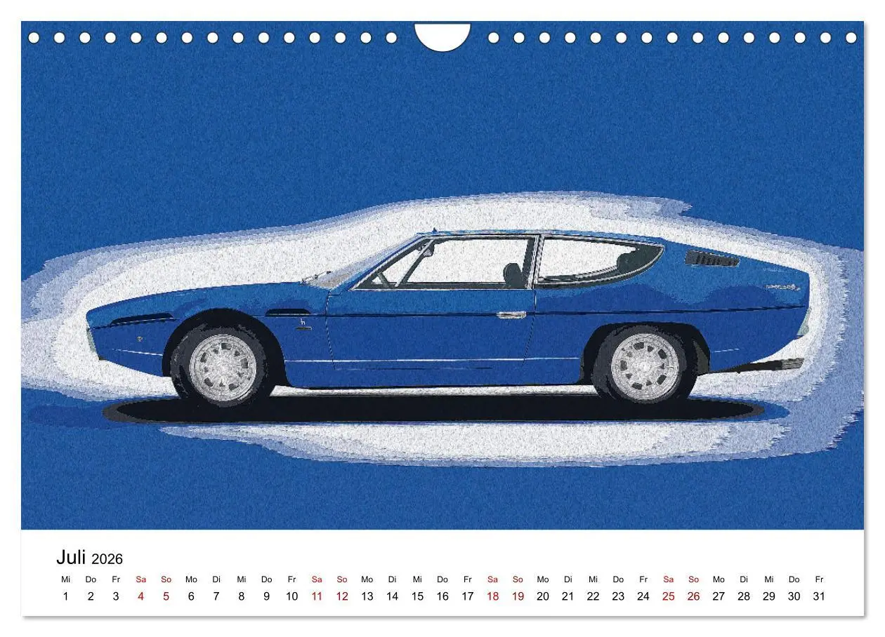 Bild: 9783457308004 | Car Art Edition Sportwagenlegenden (Wandkalender 2026 DIN A4 quer),...