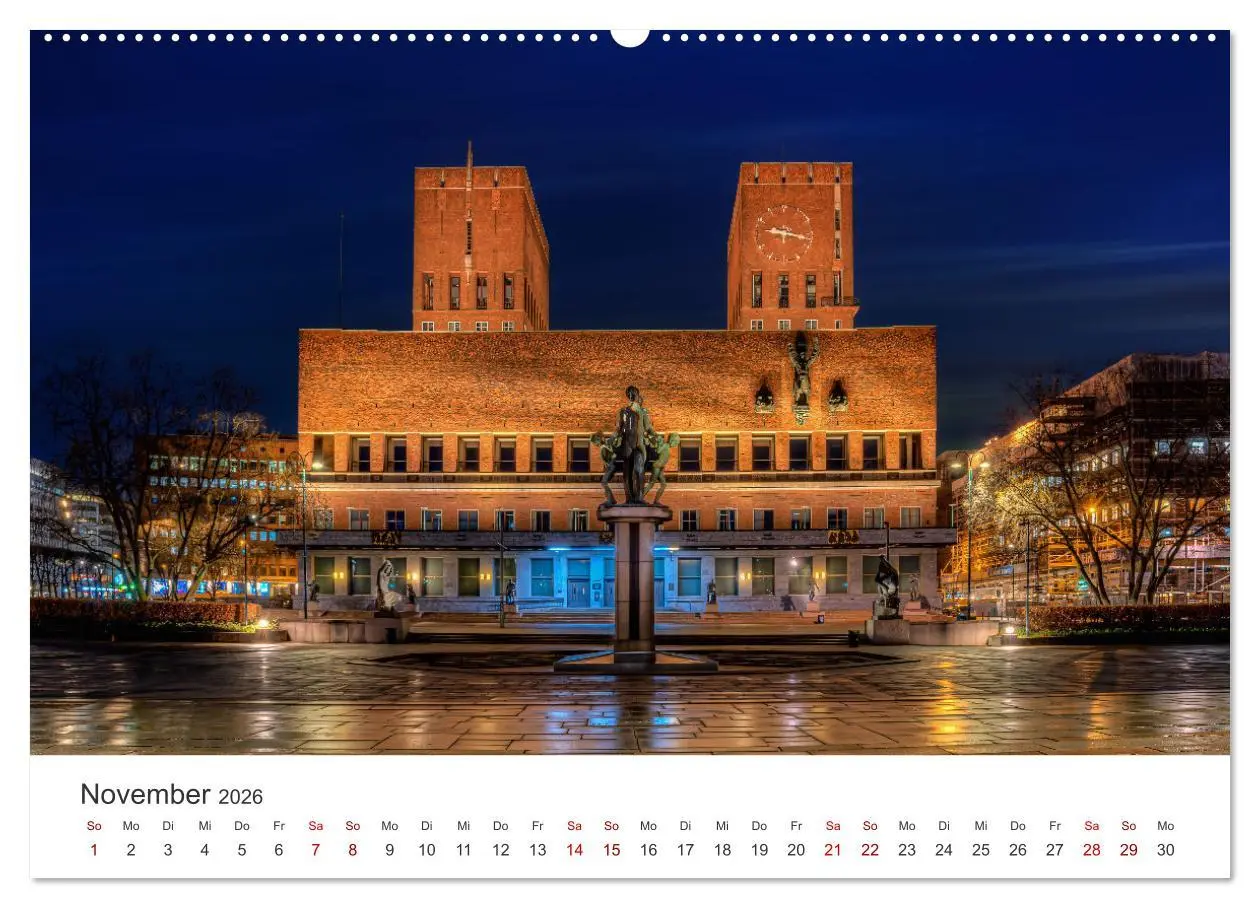 Bild: 9783457548004 | Ein Rundgang in Oslo (Wandkalender 2026 DIN A2 quer), CALVENDO...