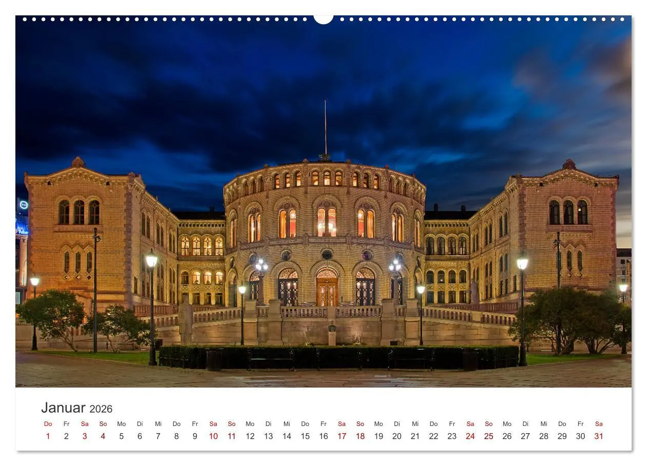 Bild: 9783457548004 | Ein Rundgang in Oslo (Wandkalender 2026 DIN A2 quer), CALVENDO...
