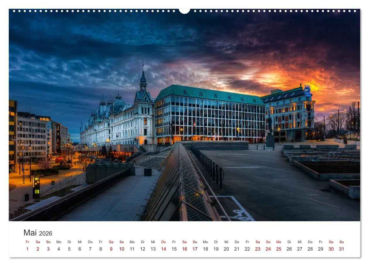 Bild: 9783457548004 | Ein Rundgang in Oslo (Wandkalender 2026 DIN A2 quer), CALVENDO...