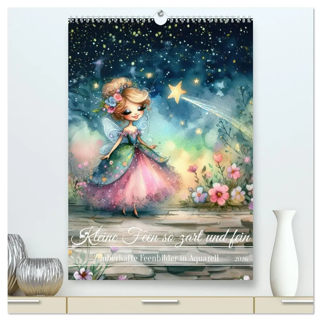 Cover: 9783516258004 | Kleine Feen so zart und fein (hochwertiger Premium Wandkalender...