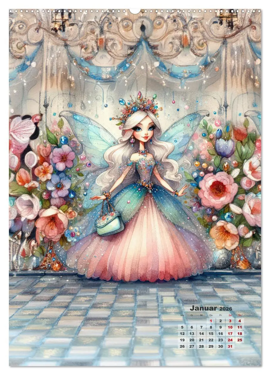 Bild: 9783516258004 | Kleine Feen so zart und fein (hochwertiger Premium Wandkalender...