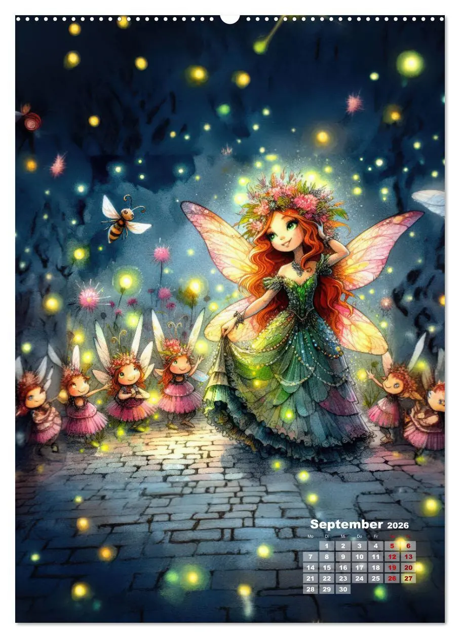 Bild: 9783516258004 | Kleine Feen so zart und fein (hochwertiger Premium Wandkalender...
