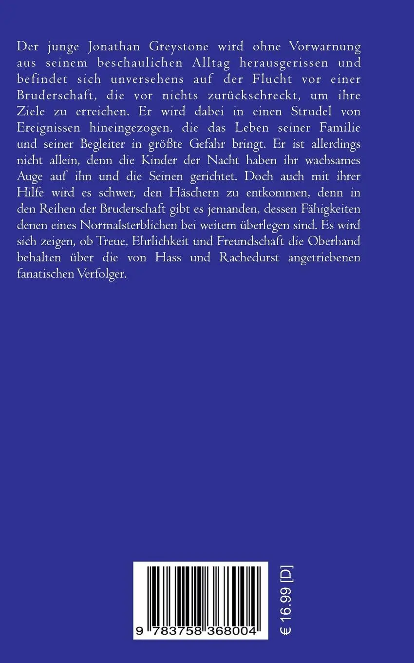 Rückseite: 9783758368004 | Jonathan Greystone | Die Kinder der Nacht | Stephan Hanken | Buch