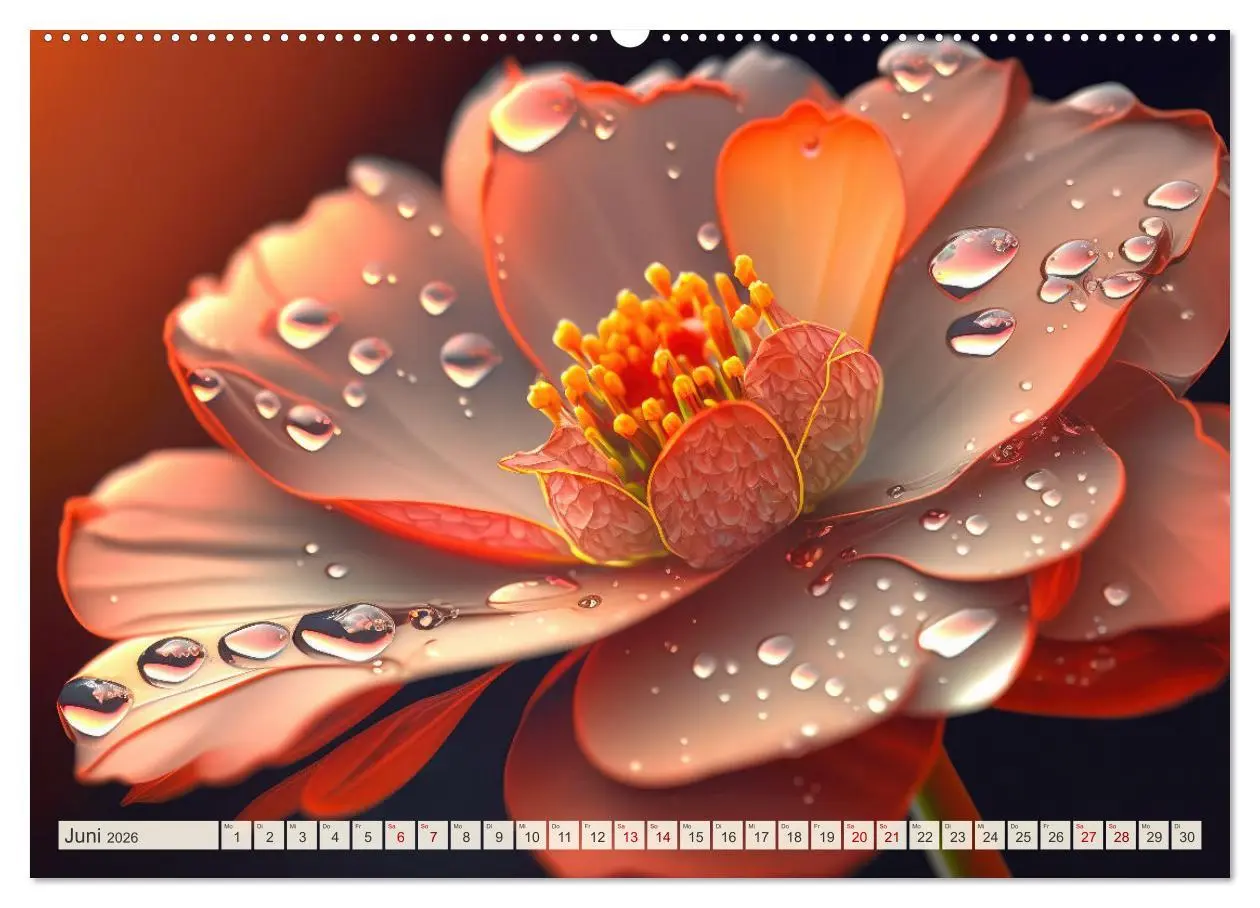 Bild: 9783457538104 | Blumen Traum (Wandkalender 2026 DIN A2 quer), CALVENDO Monatskalender