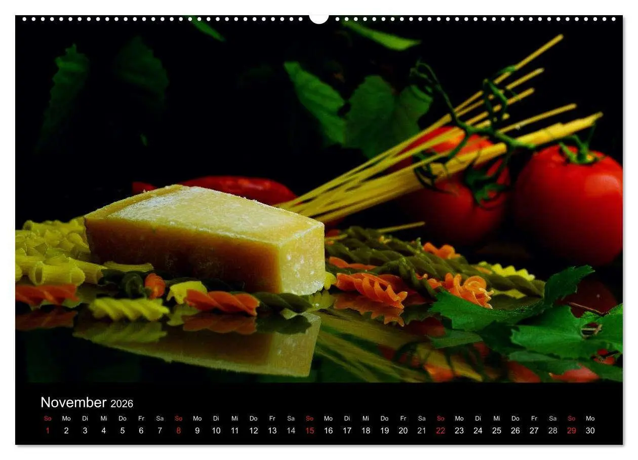 Bild: 9783516178104 | Pasta Kreationen (hochwertiger Premium Wandkalender 2026 DIN A2...