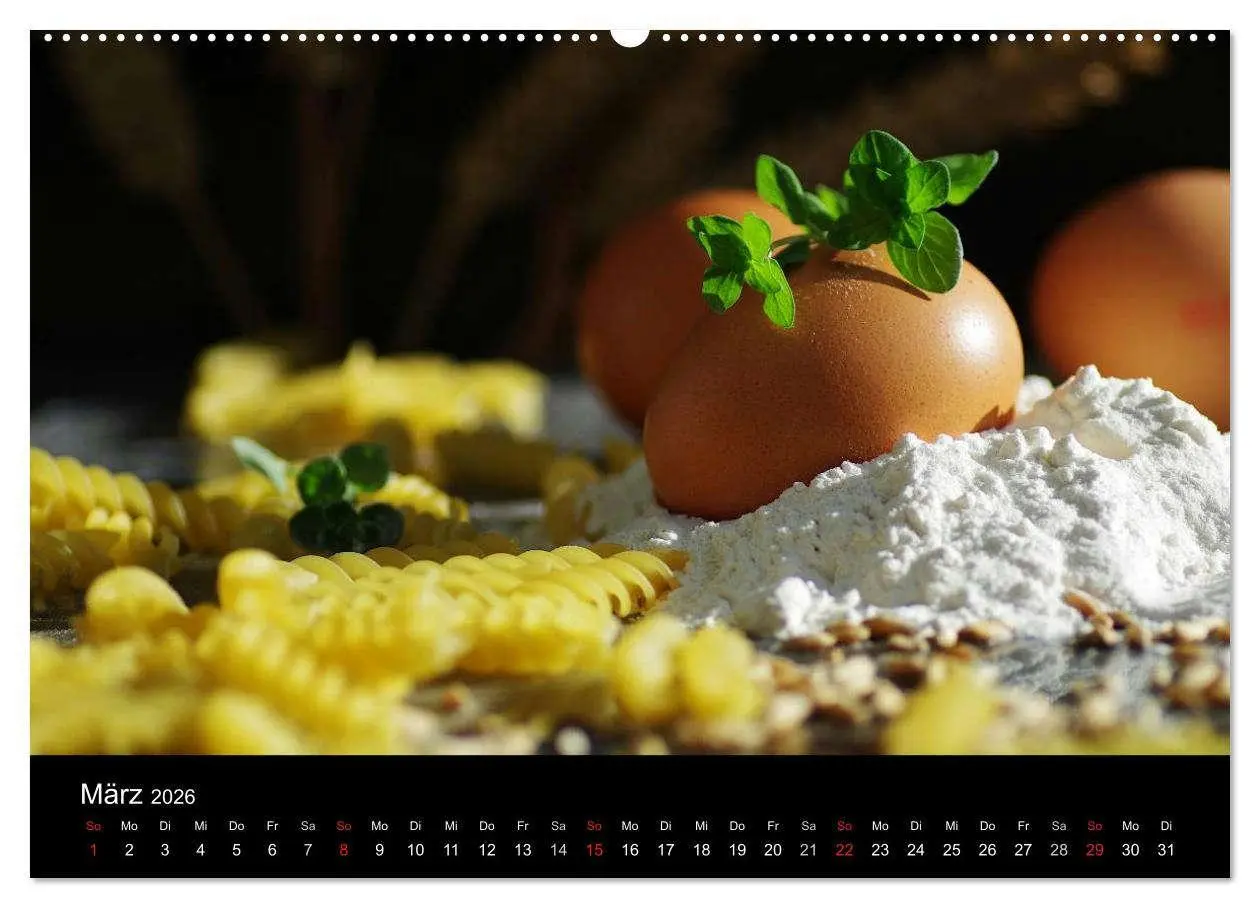 Bild: 9783516178104 | Pasta Kreationen (hochwertiger Premium Wandkalender 2026 DIN A2...