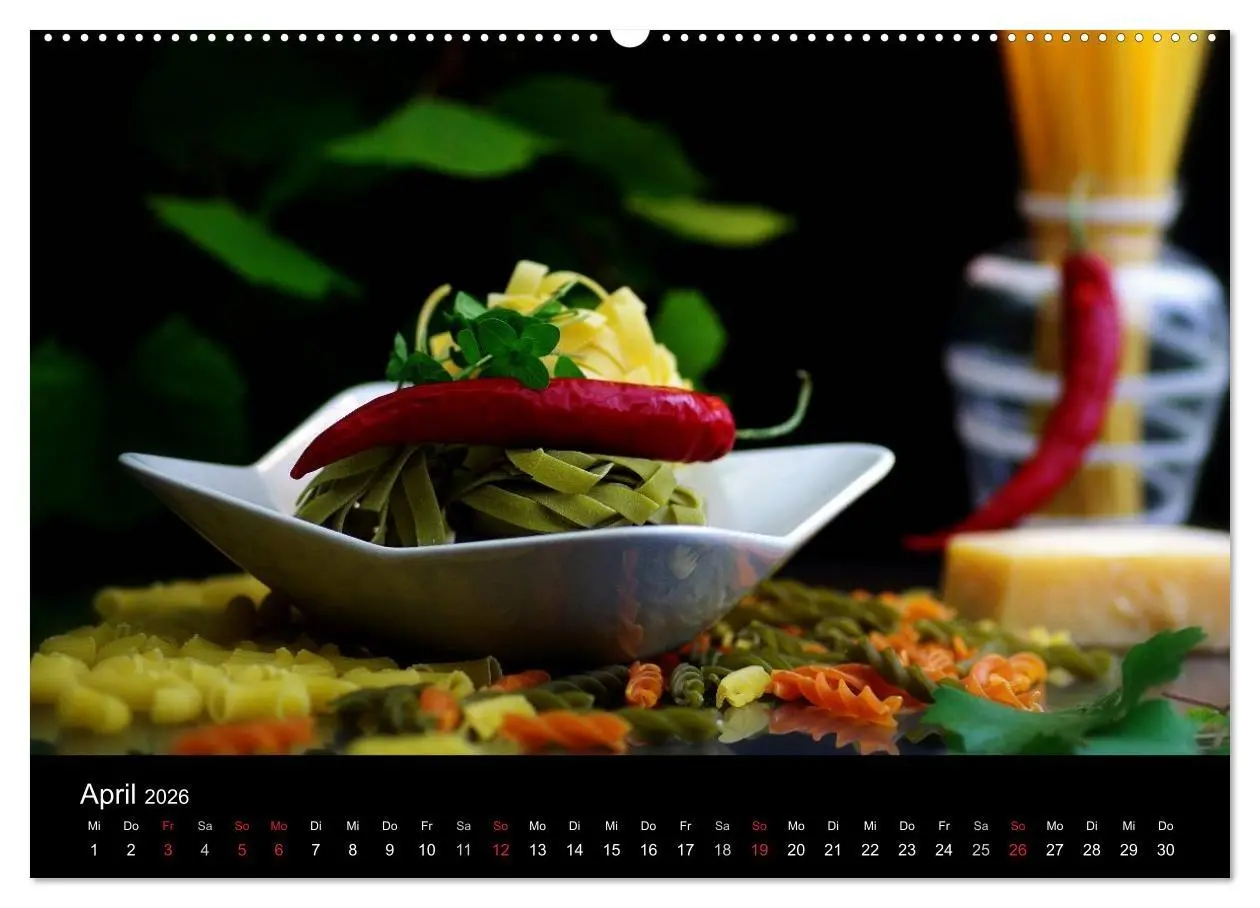 Bild: 9783516178104 | Pasta Kreationen (hochwertiger Premium Wandkalender 2026 DIN A2...