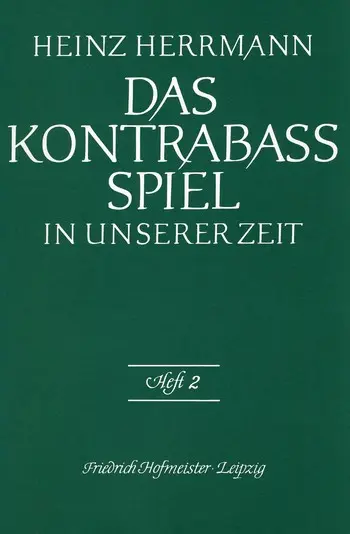 Cover: 9790203458104 | Das Kontrabaß-Spiel in unserer Zeit. H.2 | Heinz Herrmann | Buch