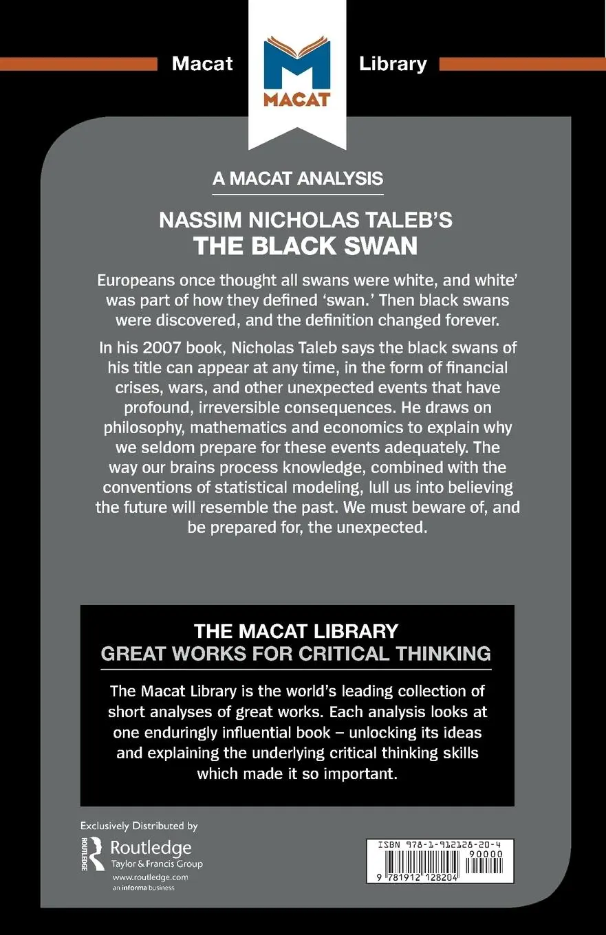 Rückseite: 9781912128204 | An Analysis of Nassim Nicholas Taleb's The Black Swan | Eric Lybeck