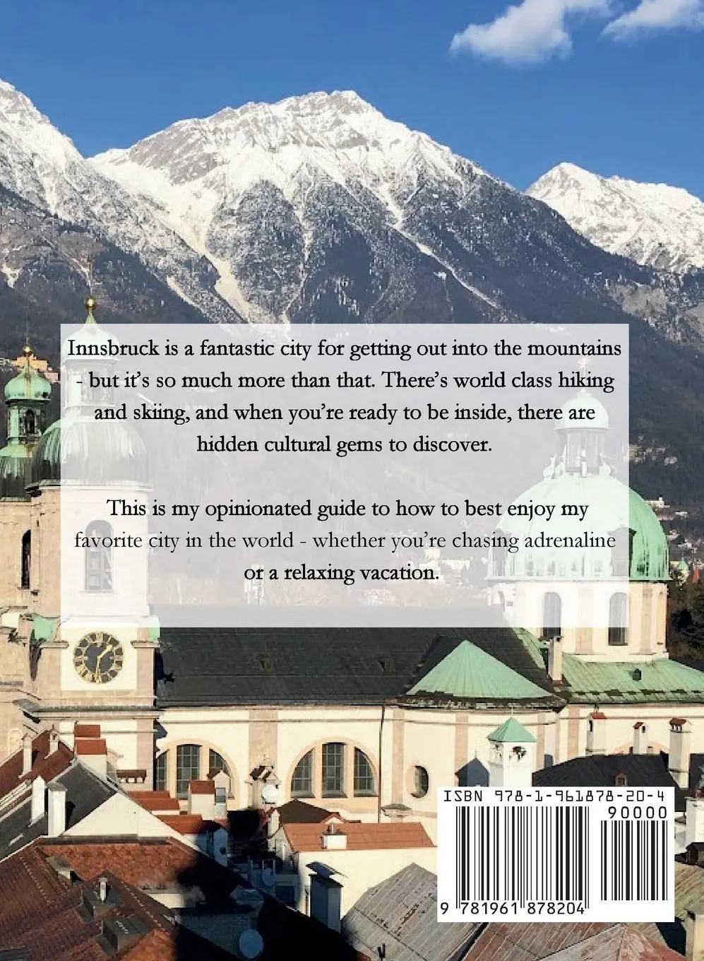 Rückseite: 9781961878204 | Innsbruck | A Solo Female Wanderer Travel Guide | Sarah Rowe | Buch
