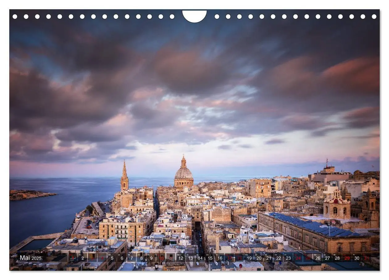 Bild: 9783435368204 | Valletta - Morbide Schönheit im Mittelmeer (Wandkalender 2025 DIN...