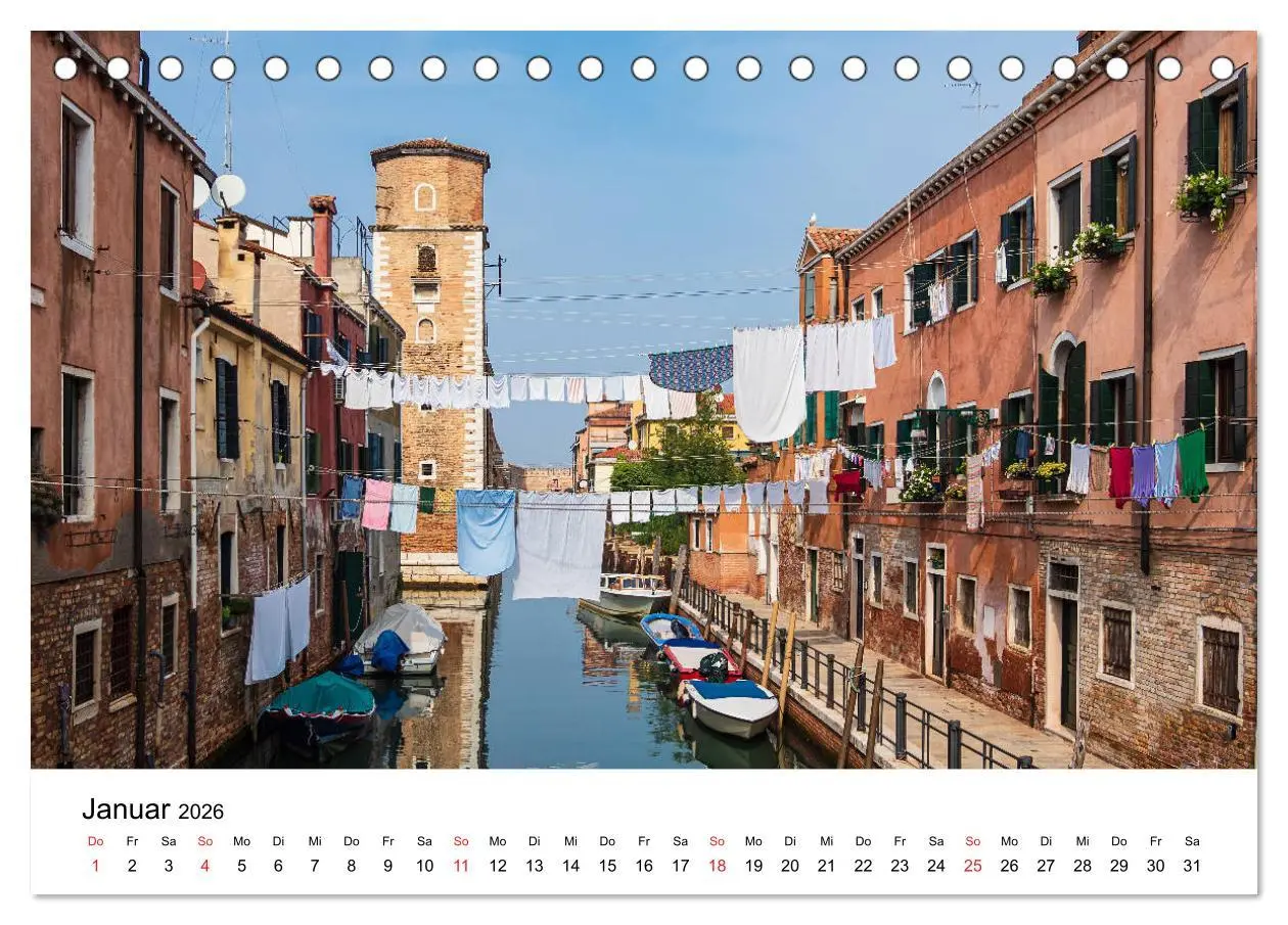 Bild: 9783457698204 | Unterwegs in Venedig (Tischkalender 2026 DIN A5 quer), CALVENDO...