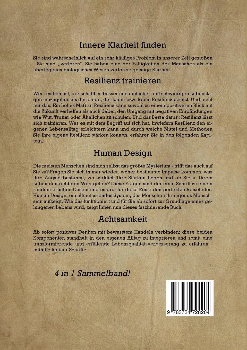 Rückseite: 9783734728204 | Erkenne &amp; stärke dein Selbst - 4 in 1 Sammelband: Human Design...