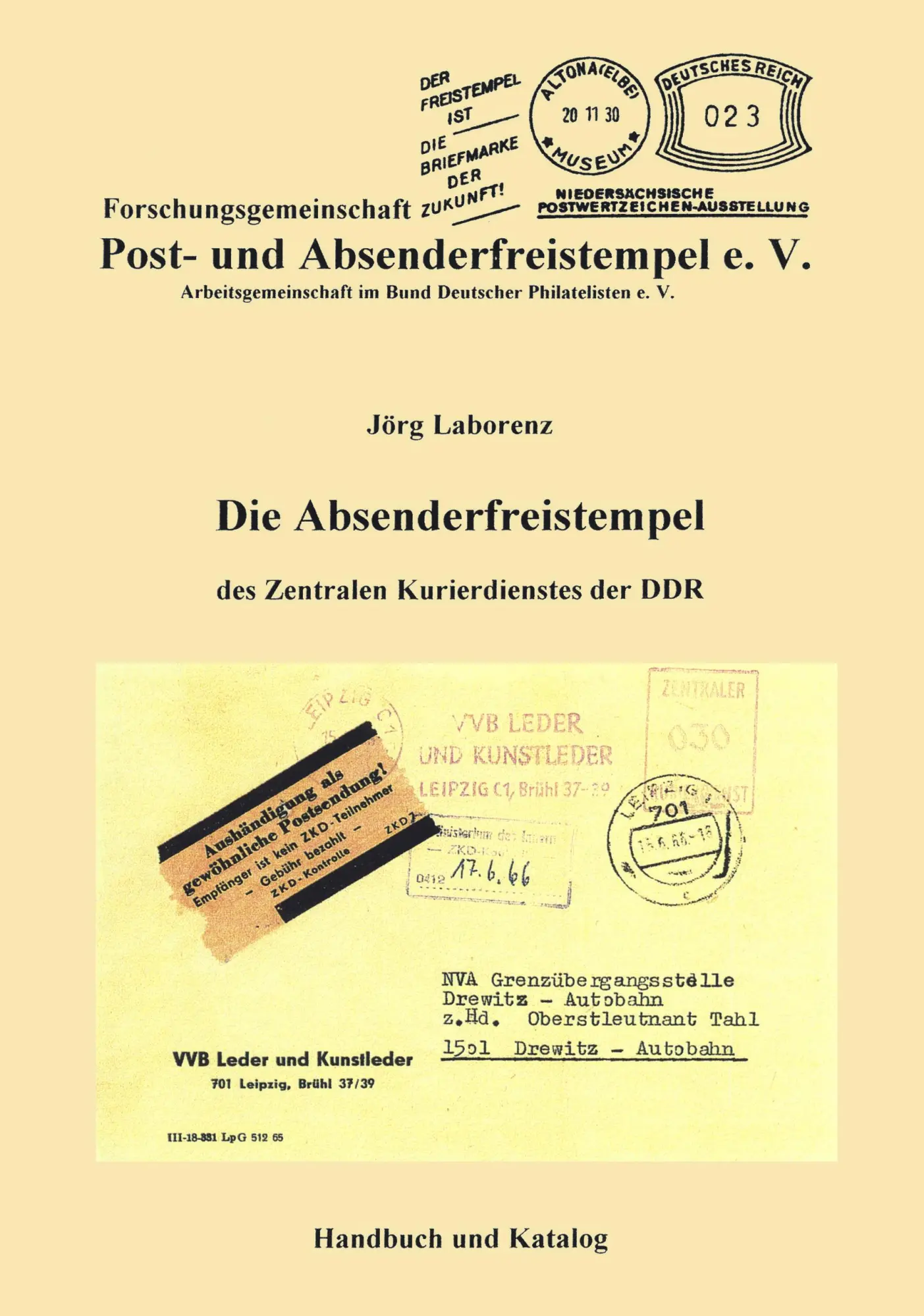 Cover: 9783833418204 | Die Absenderfreistempel des Zentralen Kurierdienstes der DDR | Buch