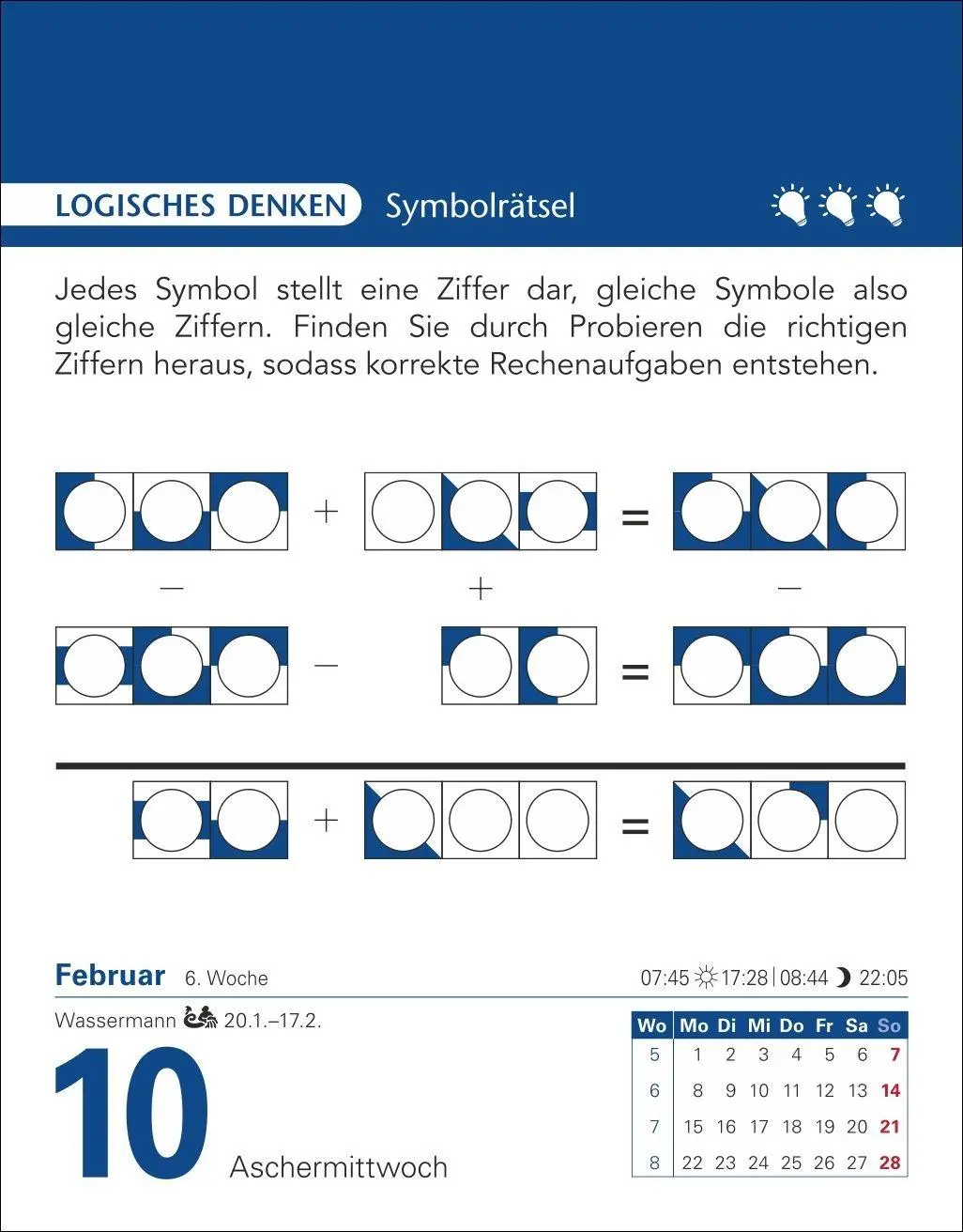 Bild: 9783840038204 | Brain Jogging Tagesabreißkalender 2027 - Gedächtnis, Konzentration,...