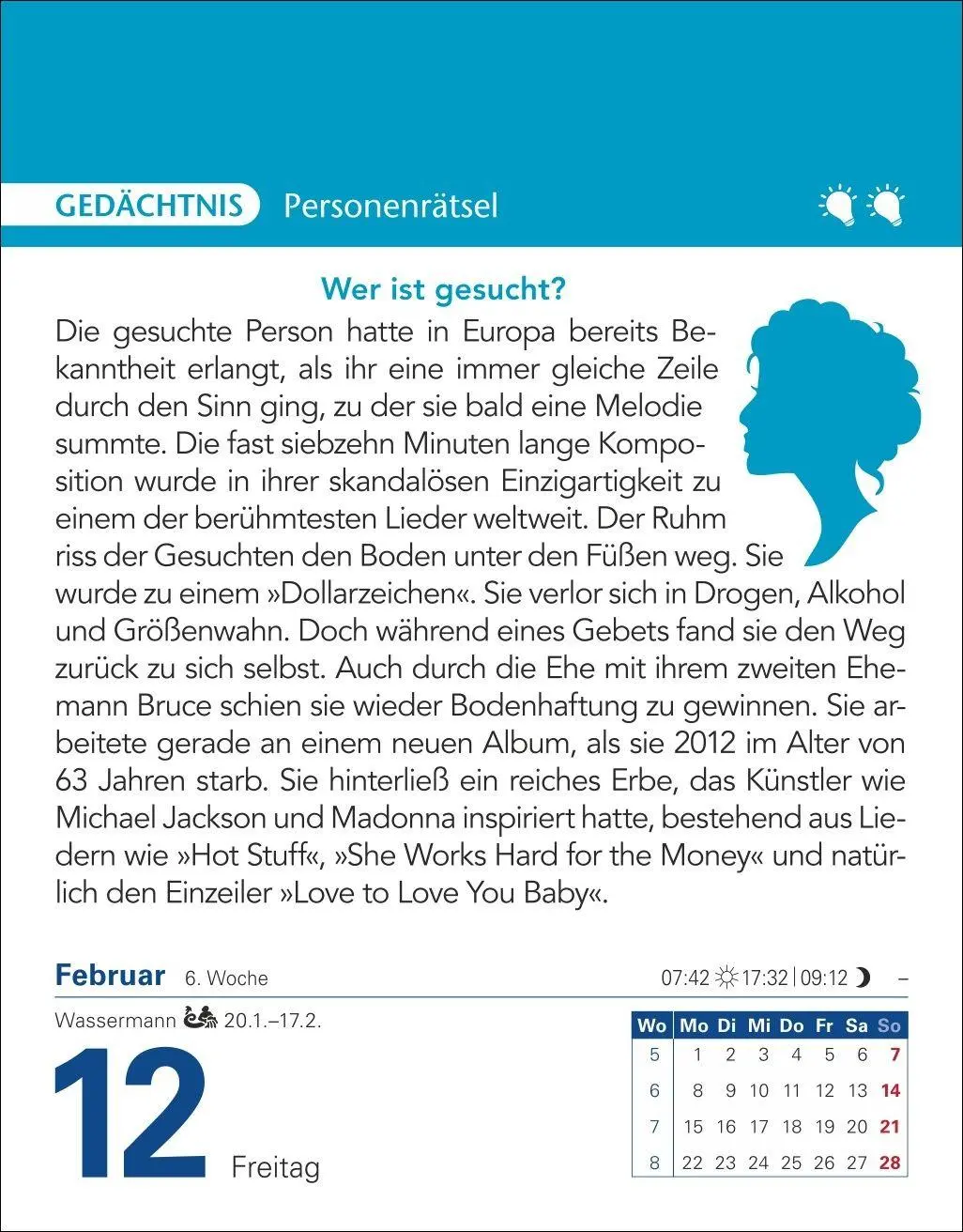 Bild: 9783840038204 | Brain Jogging Tagesabreißkalender 2027 - Gedächtnis, Konzentration,...