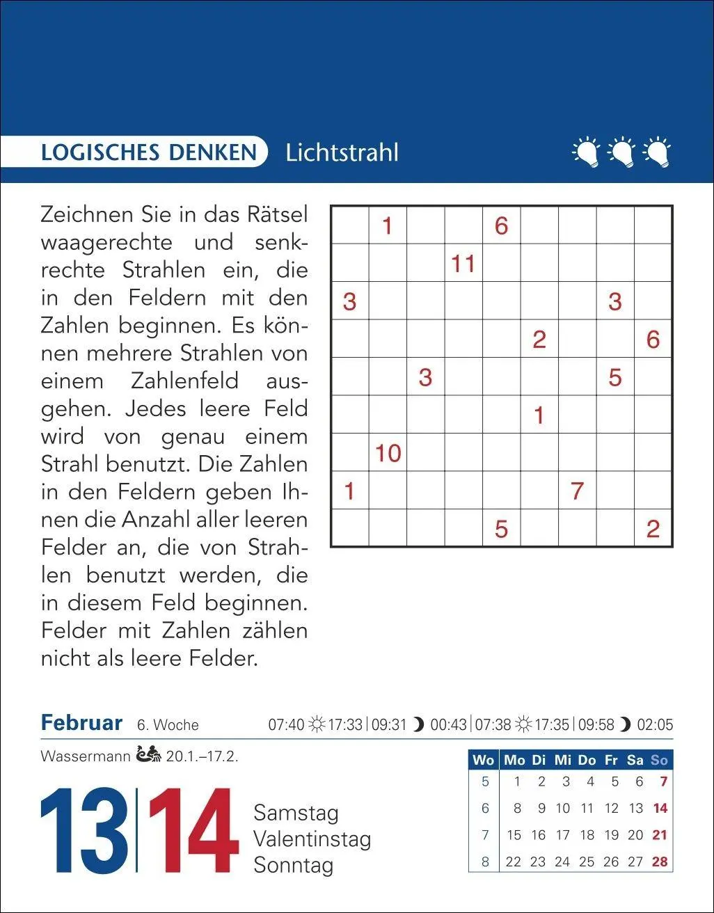 Bild: 9783840038204 | Brain Jogging Tagesabreißkalender 2027 - Gedächtnis, Konzentration,...