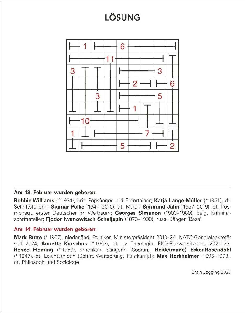 Bild: 9783840038204 | Brain Jogging Tagesabreißkalender 2027 - Gedächtnis, Konzentration,...