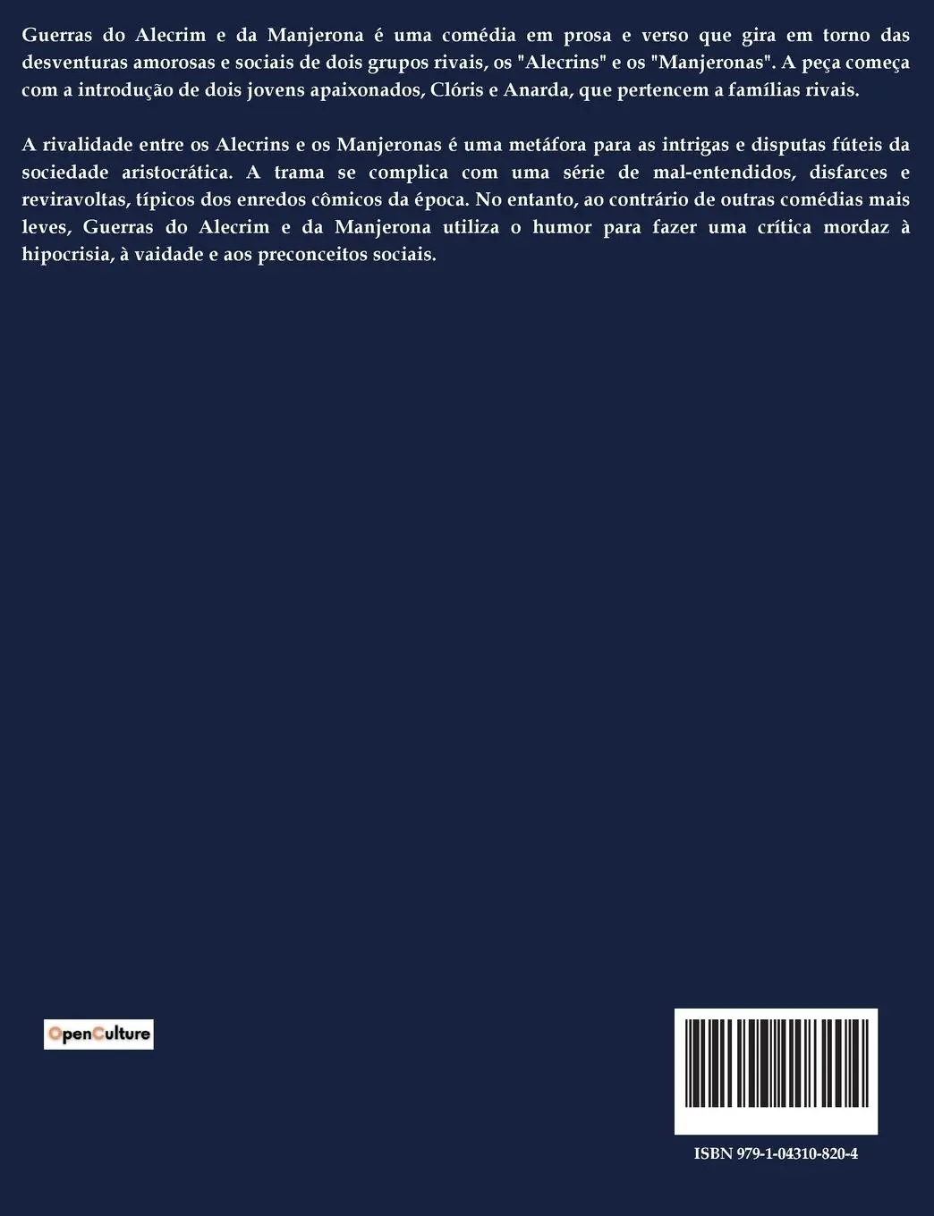 Rückseite: 9791043108204 | Guerras do Alecrim | Antonio José Da Silva | Taschenbuch | Paperback