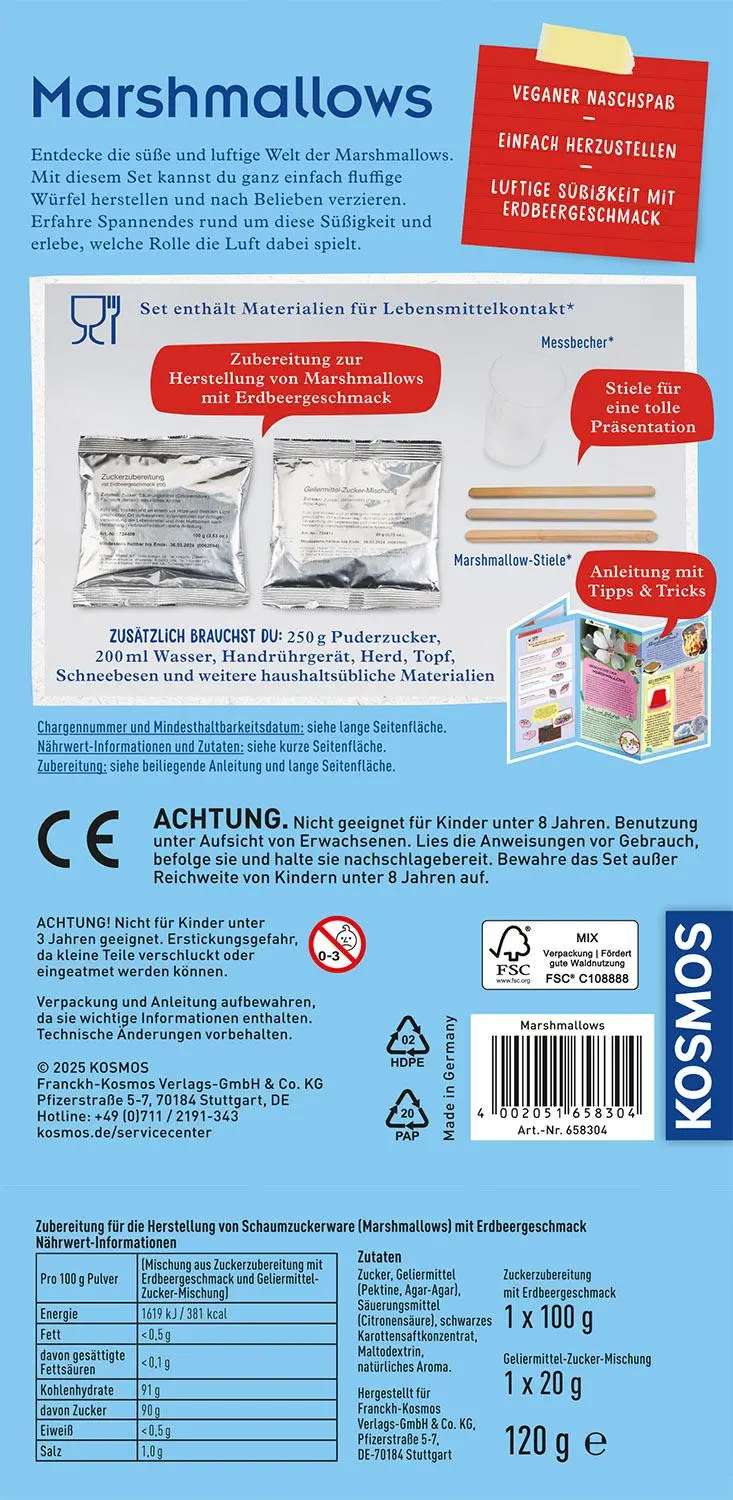 Rückseite: 4002051658304 | Marshmallows | Experimentierkasten | Spiel | 658304 | Deutsch | 2025