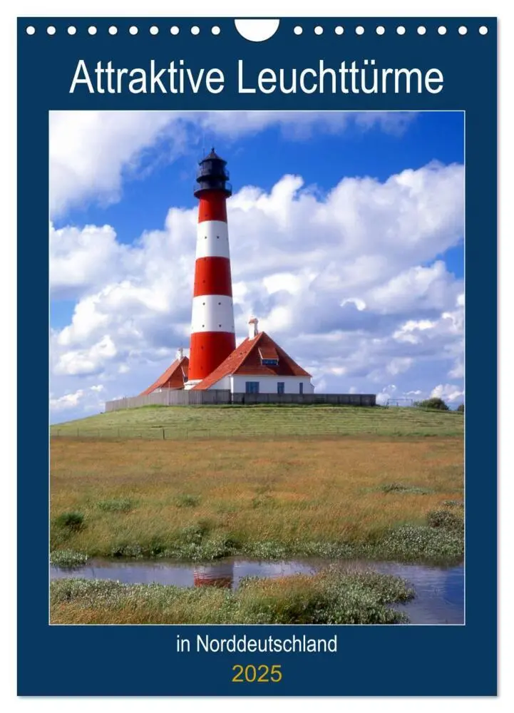 Cover: 9783435978304 | Attraktive Leuchttürme (Wandkalender 2025 DIN A4 hoch), CALVENDO...