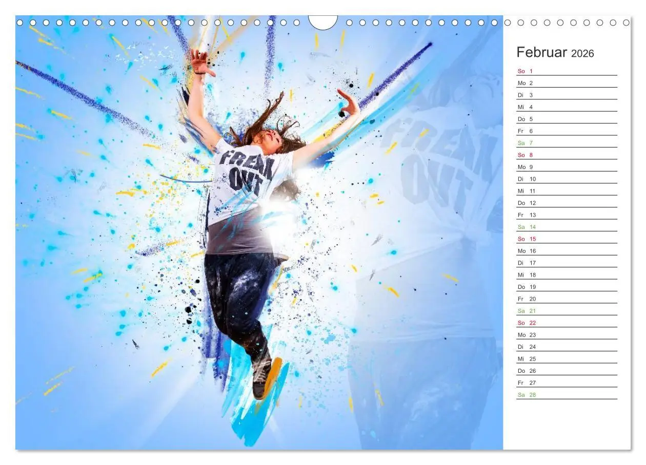 Bild: 9783457998304 | HipHopDance (Wandkalender 2026 DIN A3 quer), CALVENDO Monatskalender