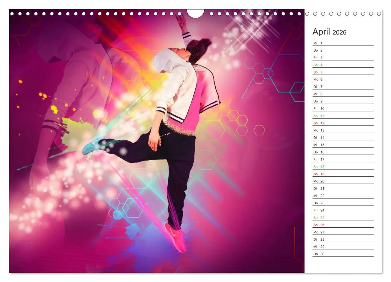 Bild: 9783457998304 | HipHopDance (Wandkalender 2026 DIN A3 quer), CALVENDO Monatskalender