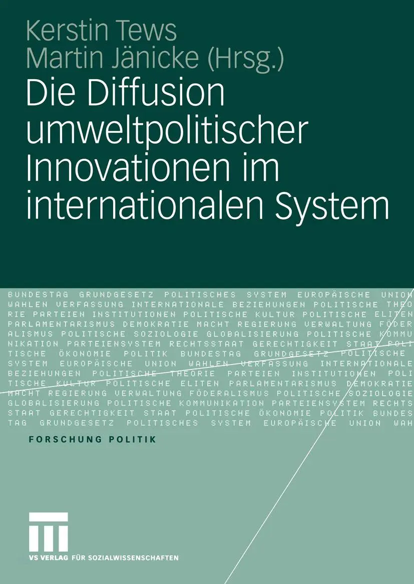 Cover: 9783531148304 | Die Diffusion umweltpolitischer Innovationen im internationalen System