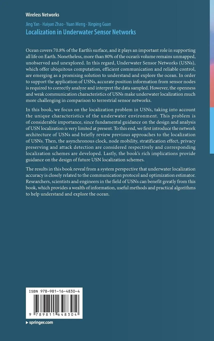 Rückseite: 9789811648304 | Localization in Underwater Sensor Networks | Jing Yan (u. a.) | Buch