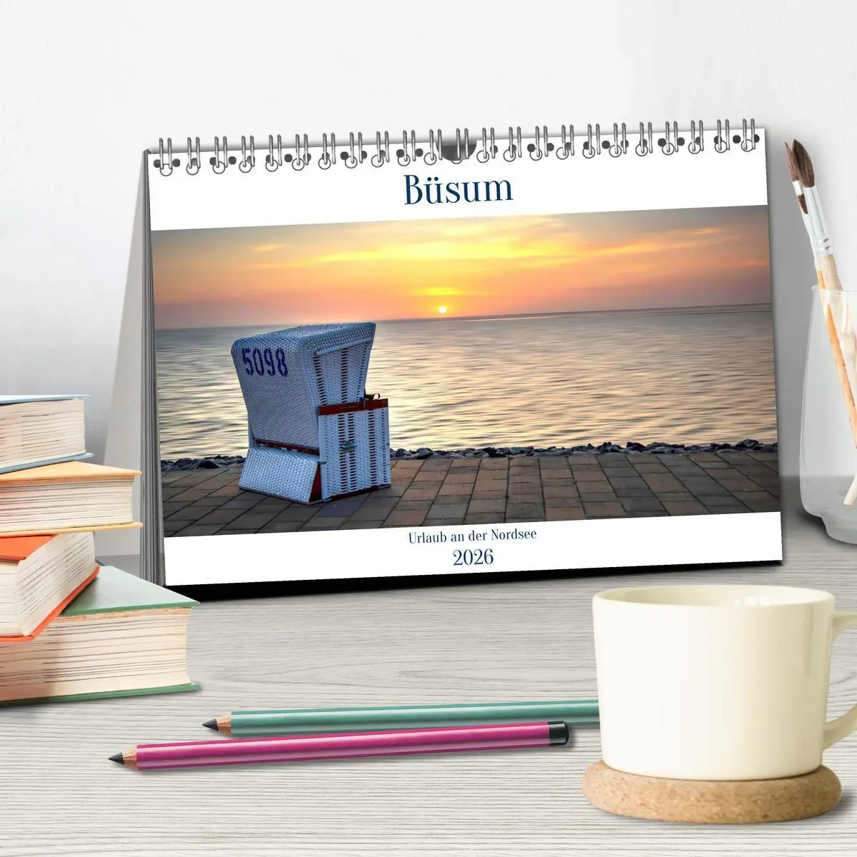 Bild: 9783457438404 | Büsum - Urlaub an der Nordsee (Tischkalender 2026 DIN A5 quer),...