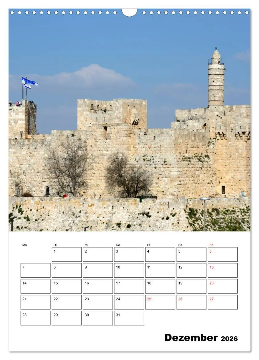 Bild: 9783516388404 | Israel - Der Monatsplaner 2026 (Wandkalender 2026 DIN A3 hoch),...