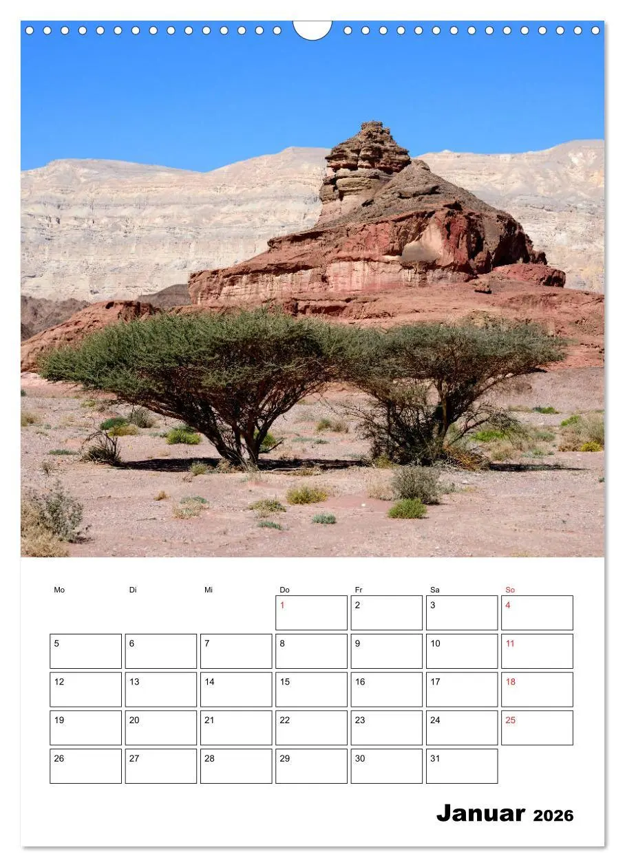 Bild: 9783516388404 | Israel - Der Monatsplaner 2026 (Wandkalender 2026 DIN A3 hoch),...