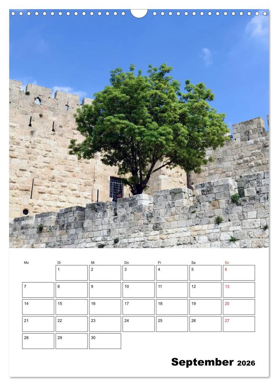 Bild: 9783516388404 | Israel - Der Monatsplaner 2026 (Wandkalender 2026 DIN A3 hoch),...