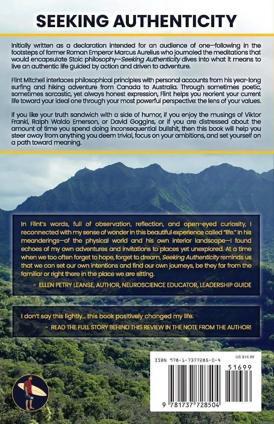 Rückseite: 9781737728504 | Seeking Authenticity | Essays and Stories on Values and Travels | Buch