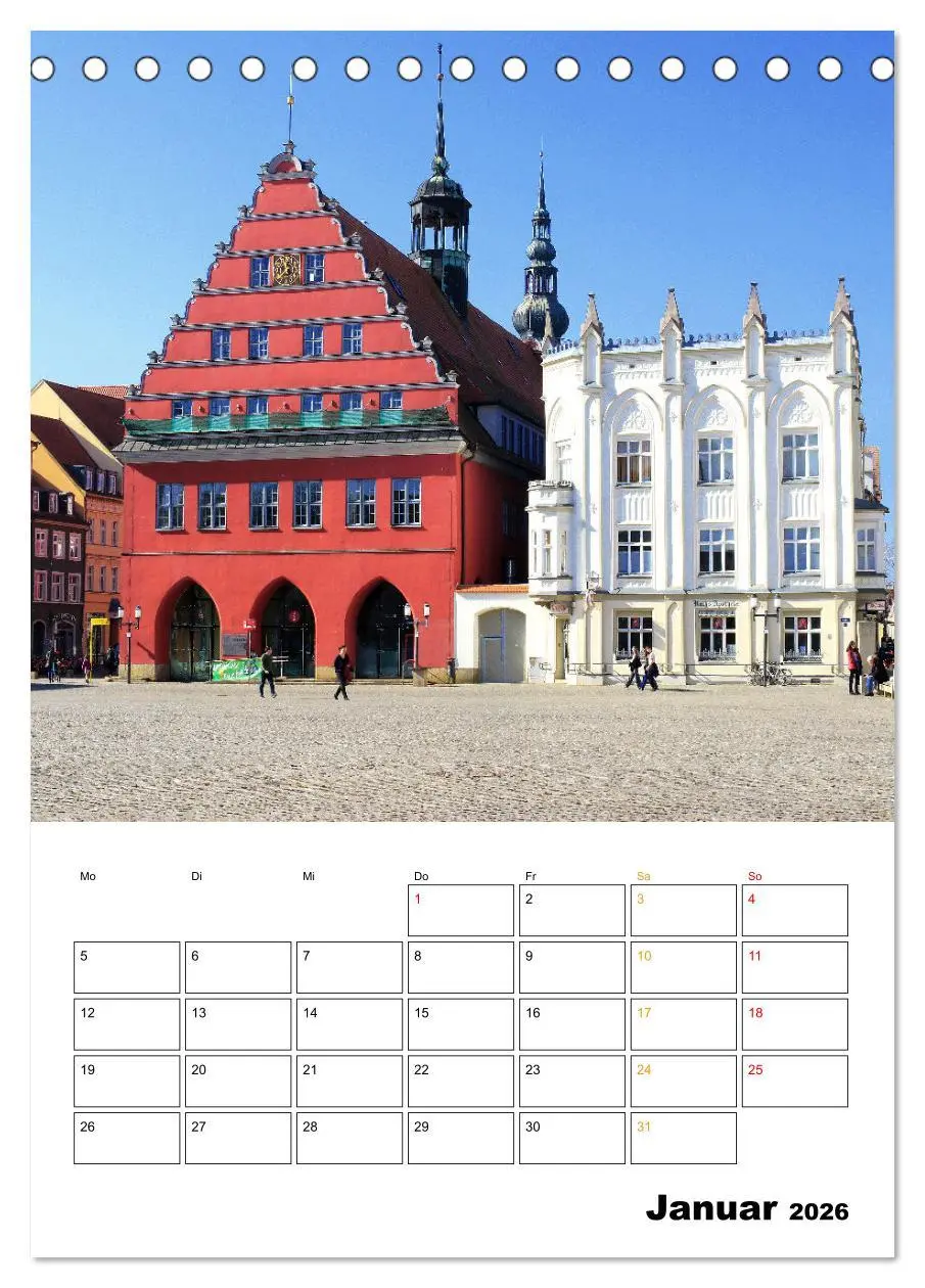 Bild: 9783457288504 | Greifswald - Ein Spaziergang (Tischkalender 2026 DIN A5 hoch),...