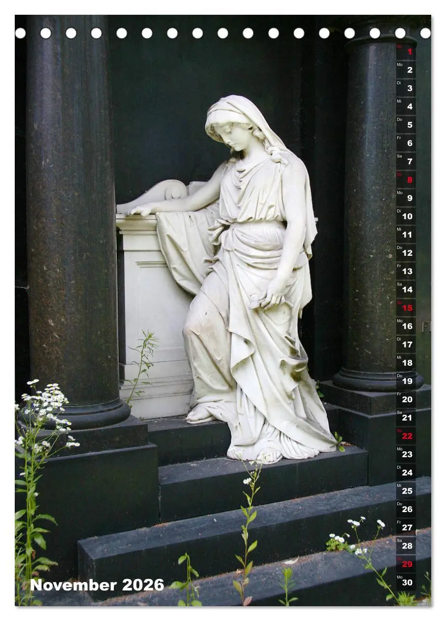 Bild: 9783516378504 | Friedhofsengel in Berlin (Tischkalender 2026 DIN A5 hoch), CALVENDO...